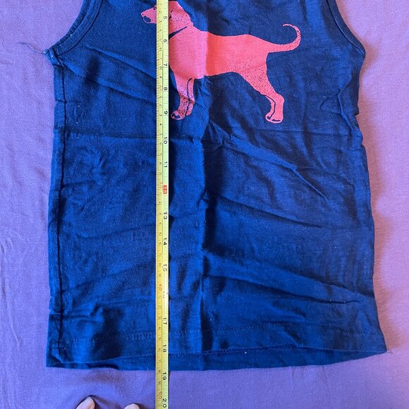 New Blue Kids Black Dog Tank top - Size Small - Picture 3 of 4